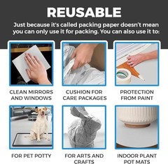 100 Sheets Packing Paper for Moving 12x24in Newsprint Wrapping for Dishes Glass