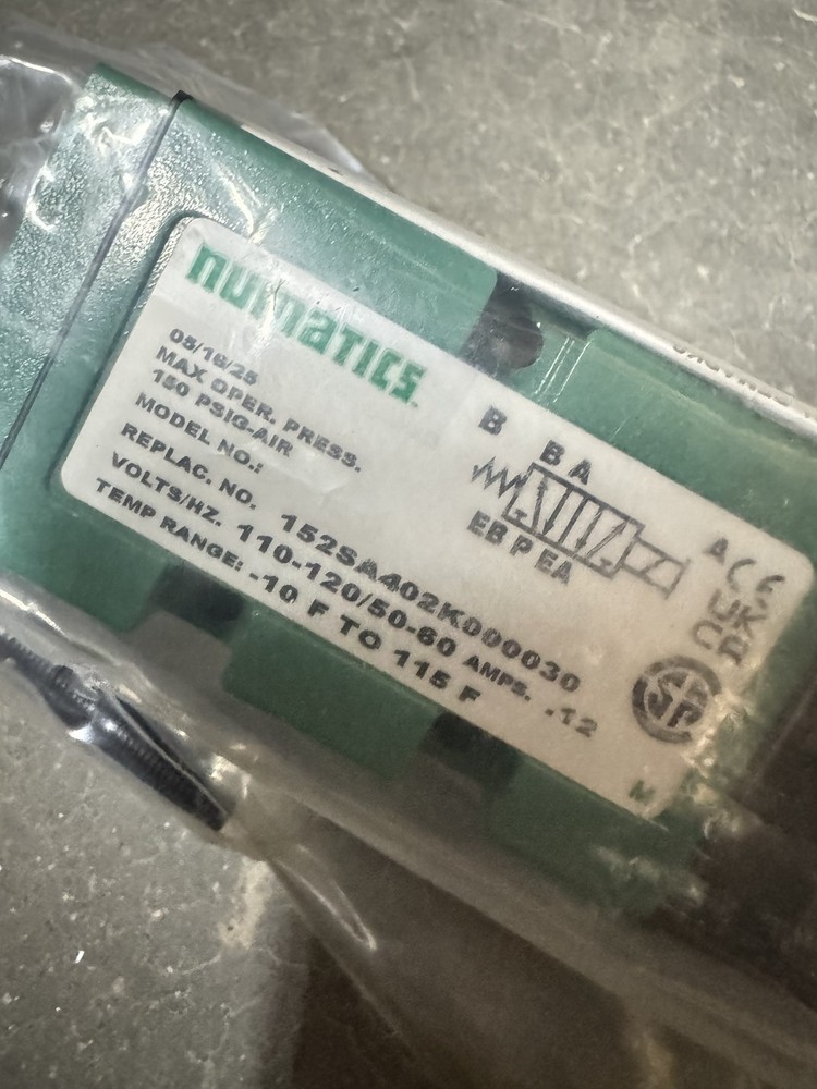 NEW NUMATICS 152SA402K000030 SOLENOID VALVE MK 15 SERIES MK15