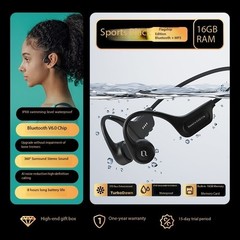 SHEYINX5 headphones, sports cycling, 8-level waterproof, 16G memory
