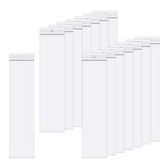 100 Clear Zipper Bags 2 x 8 Inch Resealable Plastic Poly Storage Jewelry Craft