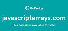 JAVASCRIPTARRAYS.COM DOMAIN CHEAP RARE INTERNET DOMAIN FOR SELL