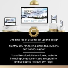 Website Design, Optimized, Mobile Friendly, Online Review Management Included