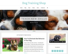 [NEW DESIGN] * DOG TRAINING * store blog website business for sale AUTO CONTENT