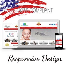 Professional eBay Listing Template Blue Dynamic Category HTML Auction Design