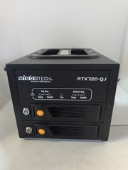 Wiebetech RTX220-QJ 2 Bay Tray-Free Drive Enclosure ESATA Fw800 Fw400 Usb2 