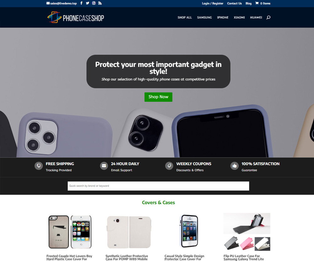 Phone Cases Covers Dropshipping Store | Turnkey Dropship Business Website