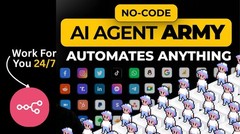 n8n AI Agent Army Template (Work For You 24 7) AI Automation Workflows JSON
