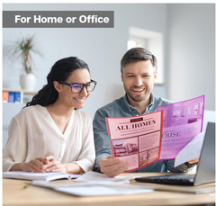 Clear Plastic Folders Sleeves 12 Pack, 6 Assorted Colors, Documents Project Pock