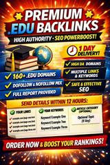 500 EDU Backlinks for your Website . PREMIUM .EDU BACKLINKS SERVICE – BOOST YOUR