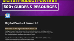 Notion Site: Digital Product Power Kit 350+ Digital Marketing Tools & Resources