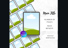 Digital Mock Up Templates 155 pg Edit in Canva For Digital Products w MRR Rights