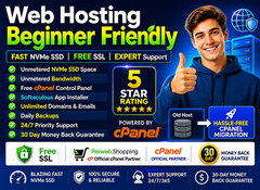 Web Hosting Beginner Friendly – ⚡Unlimited SSD, Free SSL, 24/7 Help | $14.99/Yr