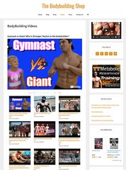 [NEW DESIGN] * BODYBUILDING * store blog website business for sale AUTO CONTENT