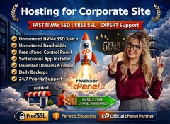 Hosting for Corporate Site – 🏢 Super-Fast & Secure SSD SSL | Only $14.99/Year!