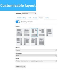 eBay Template – Responsive modern – pink – Mobile Optimized + Editor