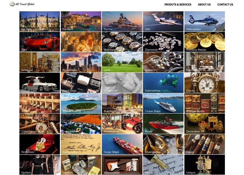 Website Selling Businesses, Cars, Yachts, Jets, Art, Coins Watches & Properties