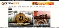Automated WordPress BTC Crypto News Website-Turnkey Profitable Site