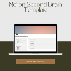 Very Simple Notion Second Brain / Life OS Template – Emailed to You